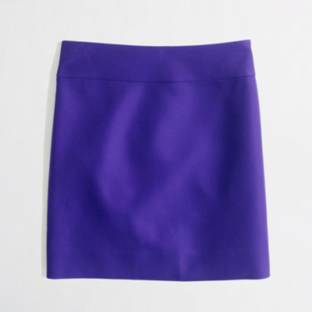 J. Crew Double Serge Cotton Mini Skirt
